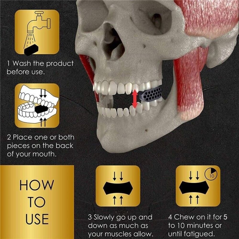 2PCS Jaw Exerciser